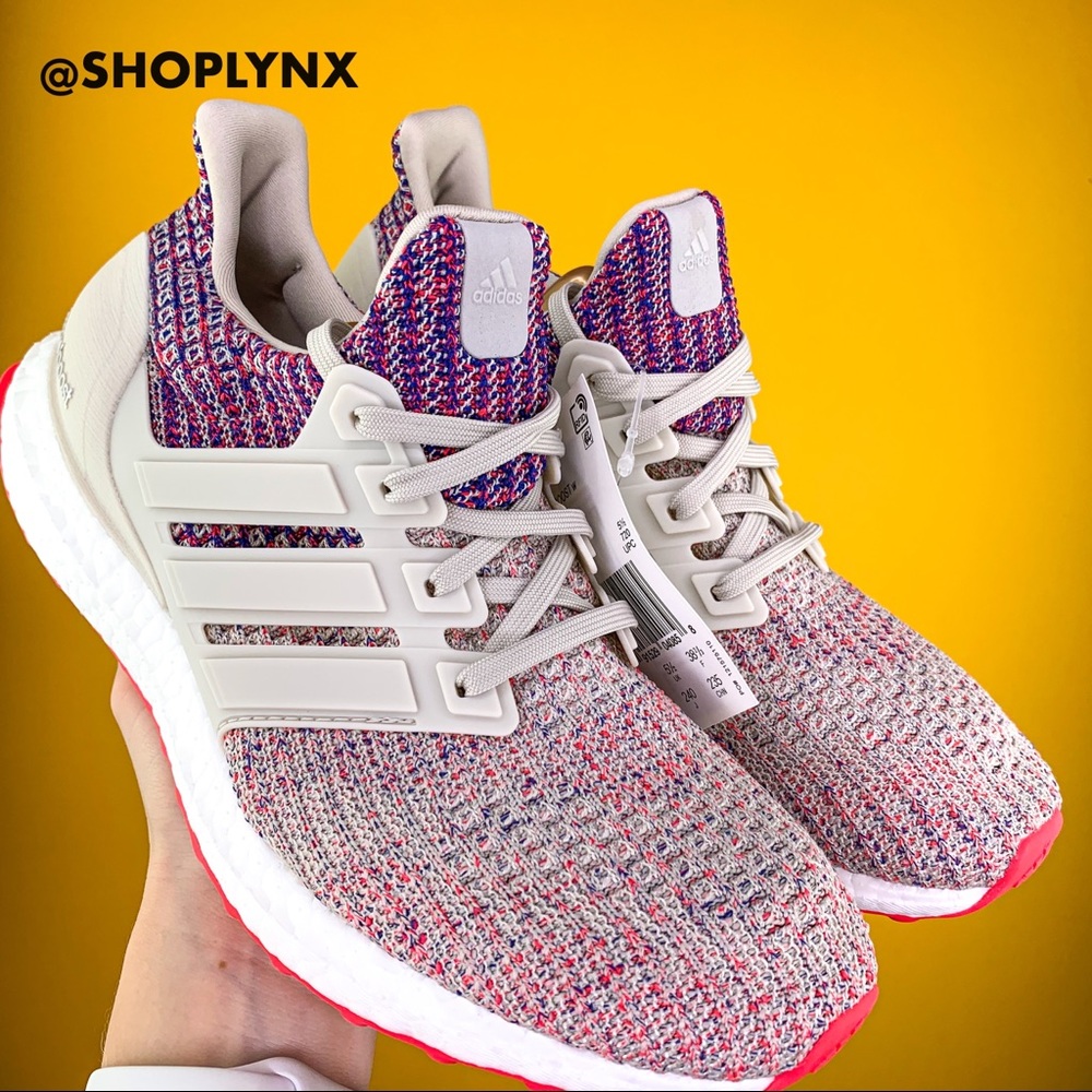 Adidas Ultraboost 4.0 Beige Shock Red - Picture 4 of 8